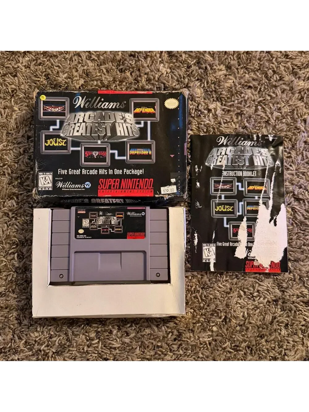 Williams Arcades Greatest Hits for Super Nintendo